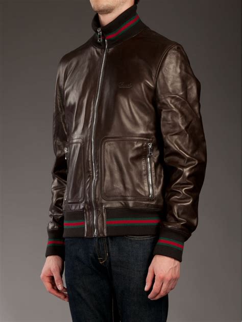 gucci leather jacket